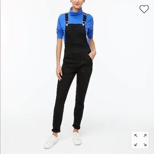 NWT - J. Crew Factory - Skinny black overalls in signature stretch - small